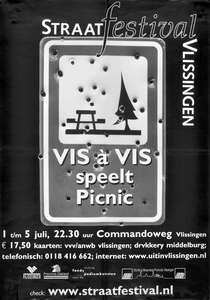 2437 Straatfestival Vlissingen : Vis á Vis speelt Picnic