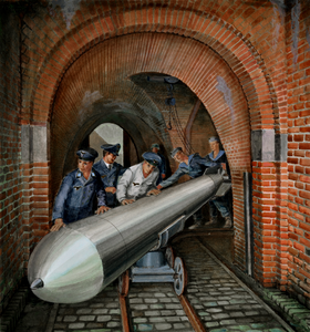 2526 (Transport van een torpedo vanuit het Keizersbolwerk naar een lanceerplaats)