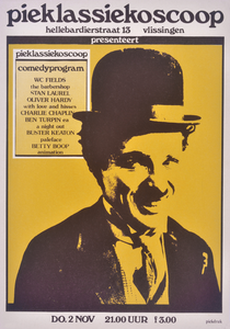 3090 Comedyprogram met: WC Fields, Stan Laurel & Oliver Hardy, Charlie Chaplin, Ben Turpin, Buster Keaton, Betty Boop