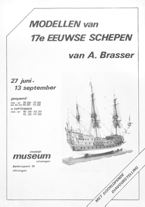 3180 modellen van 17e eeuwse schepen van A. Brasser