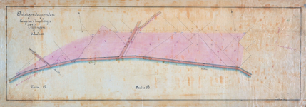 319 [Plattegrond van de] onteigende gronden langs den Singelweg te Vlissingen