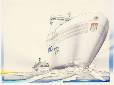 3228 Artist impression van het veerschip Olau Hollandia van de Olau Line