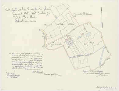 3339 [uittreksel van het kadastrale plan gemeente Oost en West Souburg sectie B 1e blad]