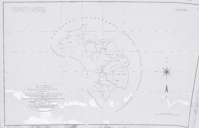 3370 Kaart van de gemeente van Oostsouburg gelegen in de provincie Zeeland