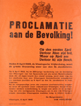 340 Proclamatie aan de bevolking door burgemeester van Woelderen t.g.v. de 350-jarige herdenking van de bevrijding van ...