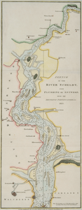 3472 [Sketch of the River Scheldt, from Flushing to Antwerp with the soundings fortifications &c 1810]
