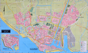 3834 plattegrond van Vlissingen