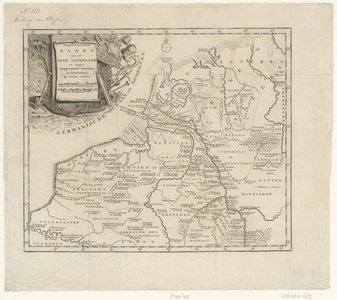 410 Naauwkeurige kaart van het oude Nederland en eenige aangrenzende gewesten