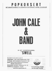 4286 Popkonsert John Cale & Band, in het voorgrogramma 'Swell