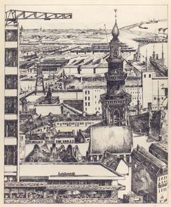 498 [Compilatietekening van Vlissingen, met beeldbepalende gebouwen]