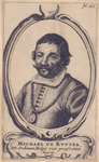 50 [M.A. de Ruyter, borstbeeld, links, met ridderketen, in ov., met 3-reg. Lat. onderschrift, in cartouche]