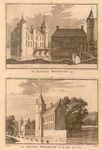 601 1. Het kasteel Westhoven. 1743. 2. Het kasteel Westhoven van een andere zijde. 1743.