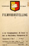 630 [blanco affiche voor filmvoorstelling in verenigingsgebouw 'De Zwaan' te Oost-Souburg]