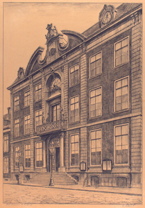 696 Het stadhuis aan de Houtkade te Vlissingen