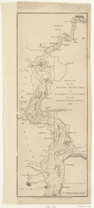 784 Sketch of the river Scheldt, from Flushing to Antwerp