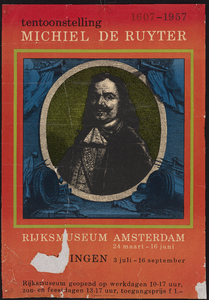 790 Tentoonstelling Michiel de Ruyter, 1607-1957 : Rijksmuseum Amsterdam 24 maart-16 juni. Vlissingen 3 juli-16 september.