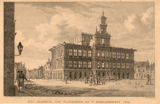 905 Het stadhuis van Vlissingen na't bombardement 1809