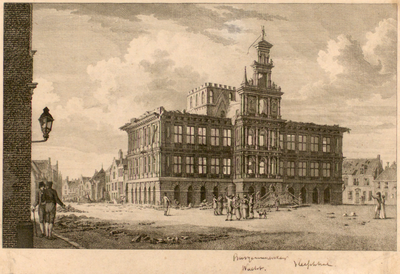 906 [Het stadhuis van Vlissingen na 't bombardement 1809]