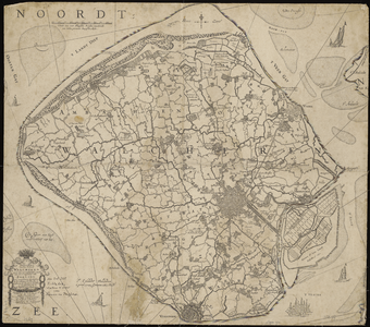 930 Nieuwe kaart van het eiland Walcheren, zijnde het vermakelijkste gedeelte van het graafschap van Zeeland, zeer ...