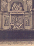 943 Afbeelding der graftombe van M. Azn. de Ruyter in de Nieuwe kerk te Amsterdam = Tombe d'Admiraal de Ruyter à Amsterdam