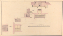 973 [Plan voor bouw Gasthuis; doorsnede kelders]