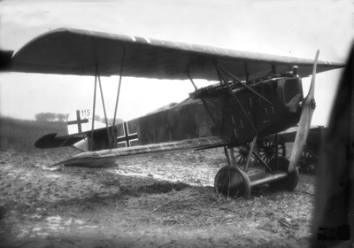 10821 IJzendijke. Vliegtuig Eerste Wereldoorlog
