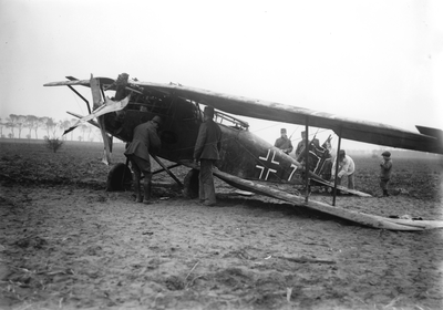 10840 Oostburg. Vliegtuig Eerste Wereldoorlog