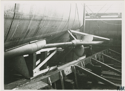 KB1-15 Bouw onderzeeboot Orzel voor de Poolse Marine op de scheepswerf De Schelde te Vlissingen. Afloopwerk