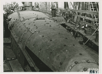 KB1-3 Bouw onderzeeboot Orzel voor de Poolse Marine op de scheepswerf De Schelde te Vlissingen. Aanbouw