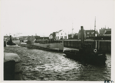 KB1-38 Onderzeeboot Orzel voor de Poolse Marine tijdens proefvaart