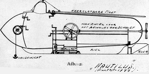 4118 Technische tekening Nautilus (Fulton 1799)