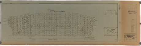 9036 Nederlandse tanker Naess Tiger (bouwnummer 286) - Constructieplan. Huidbeplating, p. 5, 15-11-1954