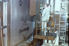 36 Bewerking van een gecladde ketelplaat op een Wotan NC-bewerkingscentrum. Stalen plaat met laag titanium