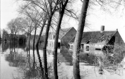 46 Tweede Wereldoorlog, Grote Abeele in Oost-Souburg na de inundatie in oktober 1944