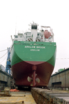 1359 Vrachtschip Arklow Brook (IMO 9101534, bouwjaar 1995), reparatie averij na aanvaring voor de West Buitenhaven in ...