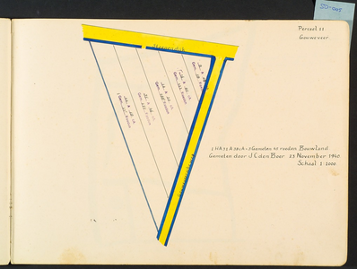 5-11 Kaart 10. Perceel 11, Gouweveer (bouwland aan de stenen dijk)