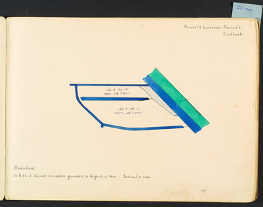 5-3 Kaart 2. Perceel 2, Zuidhoek (bouwland aan de Oostbovendijk)