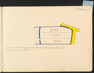 5-9 Kaart 8. Perceel 9, Zuider Nieuwland (bouwland aan de Platteweg)