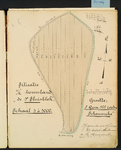 9-7 Kaart 6. Situatie van het tweede sluisblok (ten oosten de dijk, ten zuiden de Lokkersweg, ten westen het tweede ...