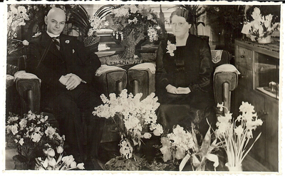 303a Jozina Hendrika Blaas (1887-1964) en Cornelis Adriaan van Splunter (1891-1979)
