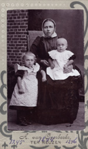1244 Johanna Tellier, geboren Waterlandkerkje 30 april 1871, overleden Waterlandkerkje 11 mei 1947, dochter van Izaak ...