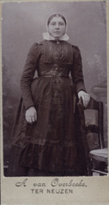 1535 Maria Anthonetta Catsman, geboren Groede 5 mei 1873, overleden na 1928, dochter van Michiel Catsman en Sara ...