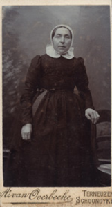 1540 Elizabeth Faro, geboren Cadzand 20 juli 1856, overleden Cadzand 31 mei 1928, dienstmeid, dochter van Johannes ...