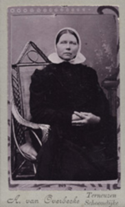 1751 Maria Magdalena van der Lijke, geboren Breskens 28 juli 1849, overleden Groede 12 februari 1942, dochter van ...