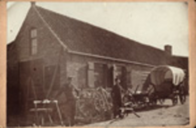 393a De wagenmakerij te Grijpskerke van Jacobus Luteijn, geboren Koudekerke (W.) 14 april 1830, overleden Grijpskerke ...