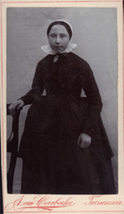 997 Cathalijntje de Bruijne, geboren Cadzand 13 maart 1879, dochter van Abraham de Bruijne en Cathalijntje Scheele, in ...