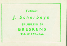 BRE-4 Eethuis J. Scherbeijn, Breskens