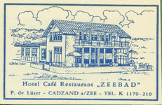 CAD-3 Hotel Café Restaurant Zeebad , Cadzand-Bad