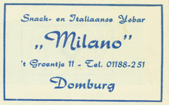 DBG-5 Snack- en Italiaanse IJsbar Milano , Domburg