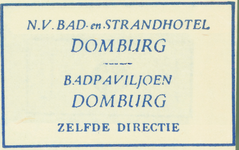 DBG-6 N.V. Bad- en Strandhotel / Badpaviljoen, Domburg